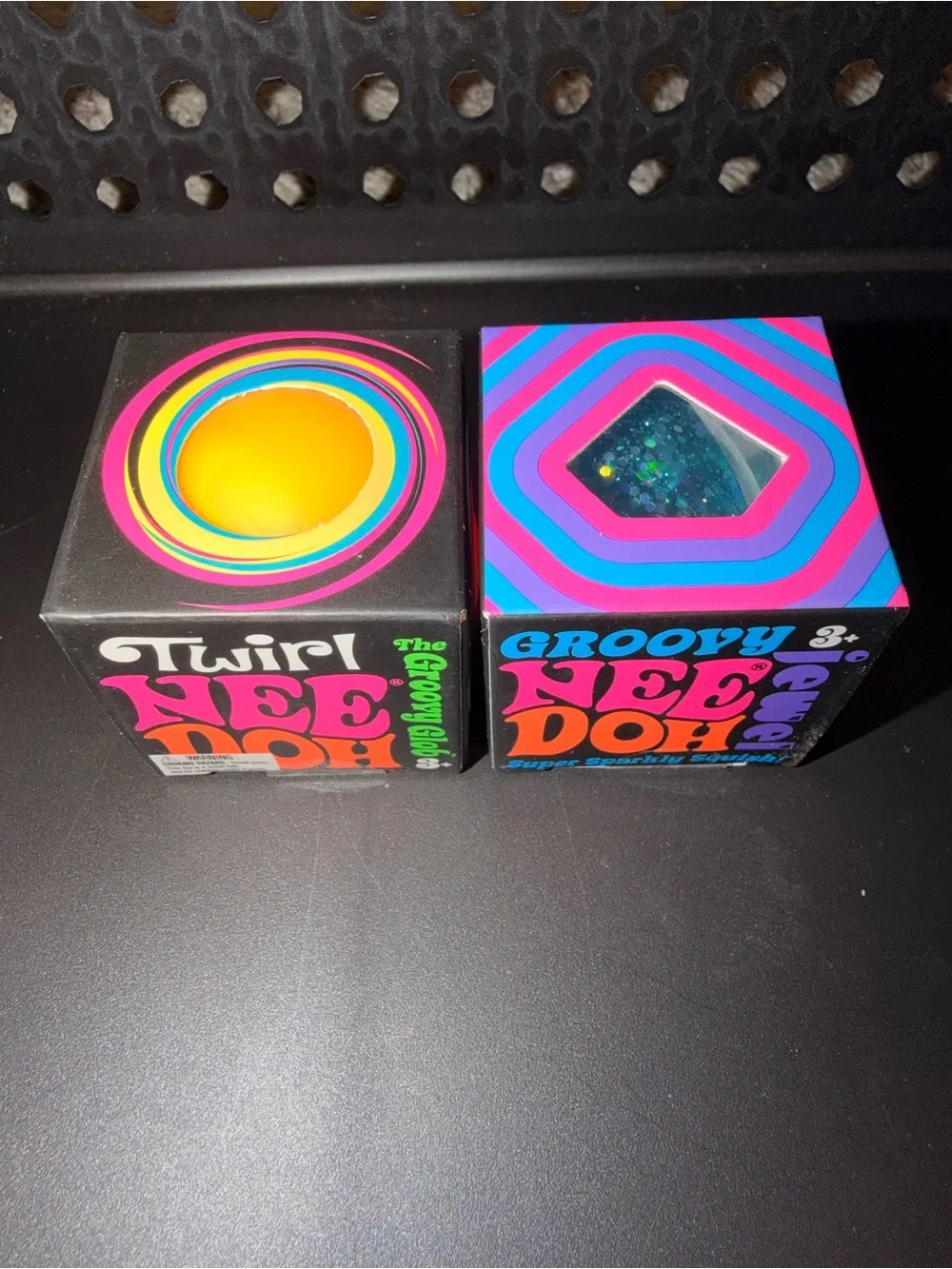 Groovy Glob Twirl & Groovy Jewel Needoh 2-Pack - Yellow and Blue